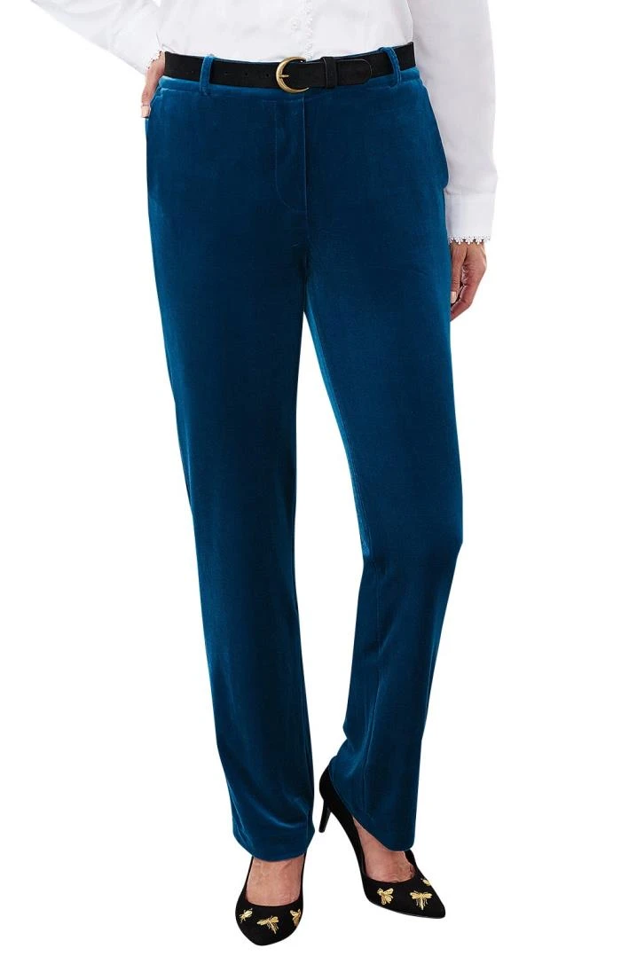 Ladies Velvet Trousers