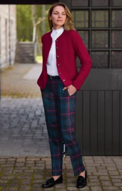 Ladies Plaid Trousers