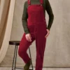 Ladies Cord Dungarees