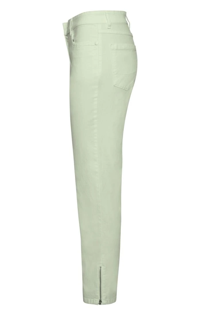 Ladies Denim Crop Zip Ankle Jeans - Image 2