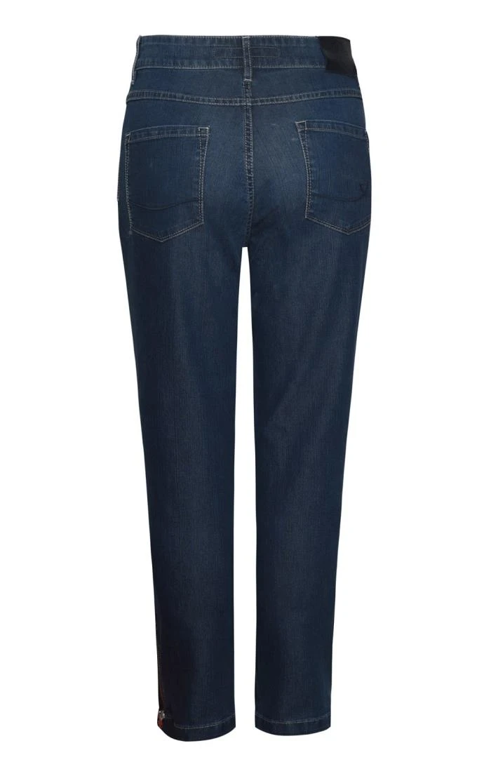 Ladies Denim Crop Zip Ankle Jeans - Image 9