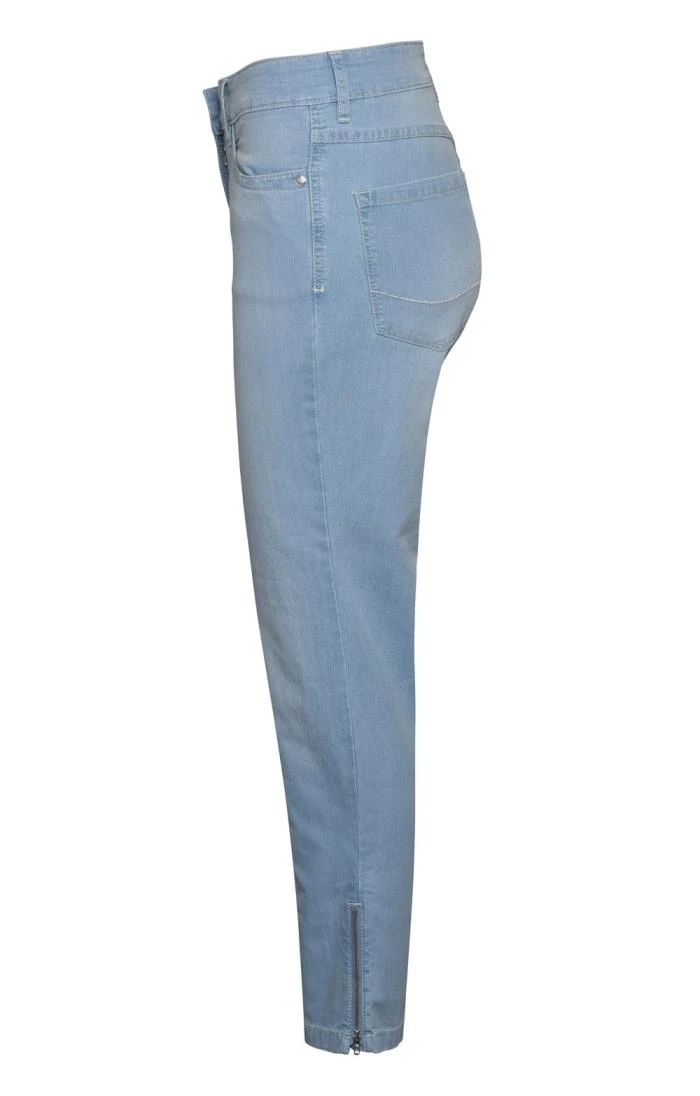 Ladies Denim Crop Zip Ankle Jeans - Image 12