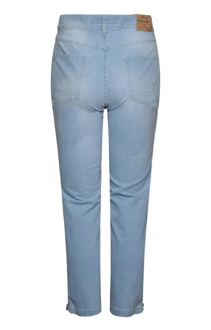 Ladies Denim Crop Zip Ankle Jeans - Image 13