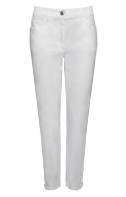 Ladies Denim Crop Zip Ankle Jeans