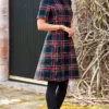 Ladies Plaid Swing Dress