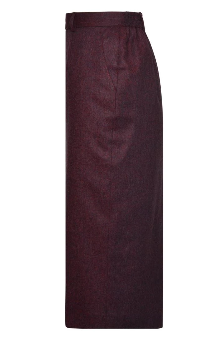 Ladies Flannel Tailored Skirt - Image 11