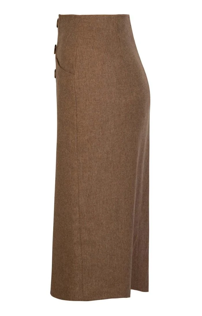 Ladies Double Vent Flannel Skirt - Image 12