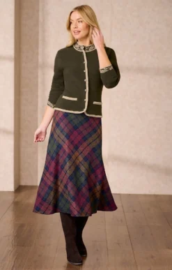 Ladies Tweed Bias Skirt