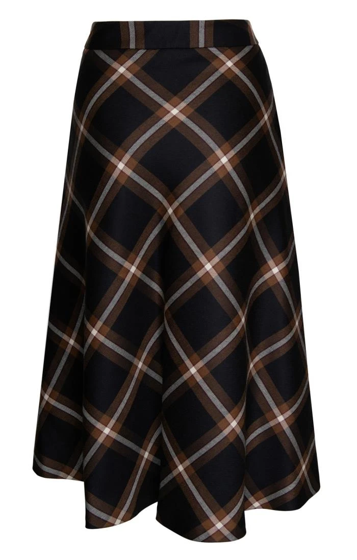 Ladies Plaid Swing Skirt - Image 4