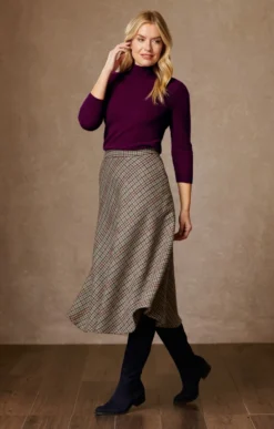 Ladies Tweed Swing Skirt