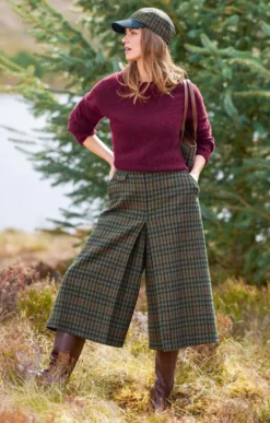 Ladies Modern Tweed Culottes