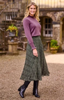 Ladies Accordion Pleat Skirt