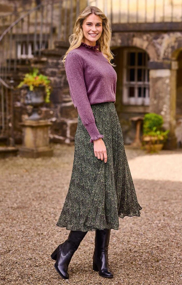 Ladies Accordion Pleat Skirt