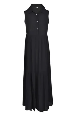 Ladies Long Button Front Dress