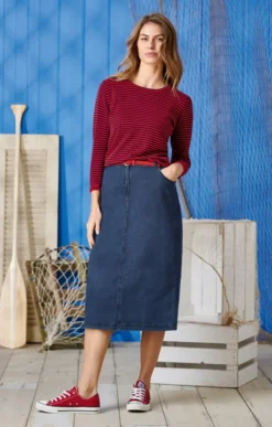 Ladies Denim Pencil Skirt