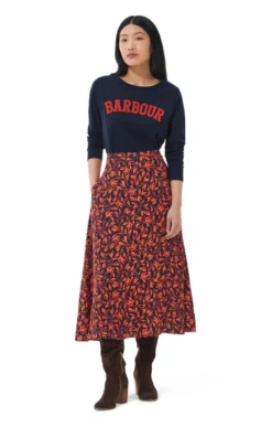 Ladies Barbour Anglesey Midi Skirt