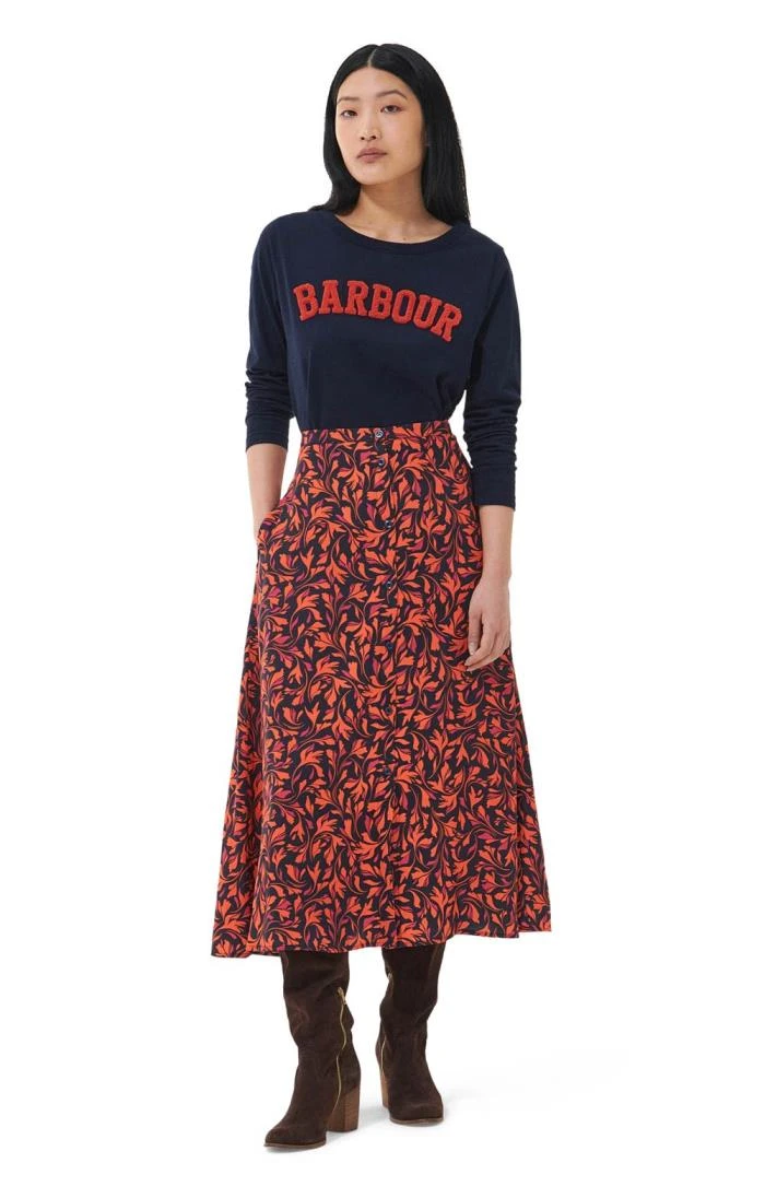 Ladies Barbour Anglesey Midi Skirt