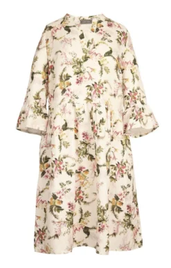 Ladies Linen Print Dress