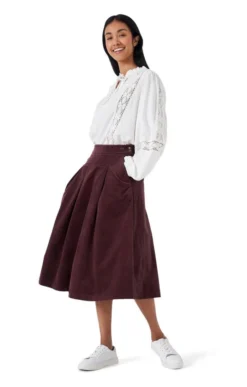 Ladies Crew Clothing Lexi Cord Skirt