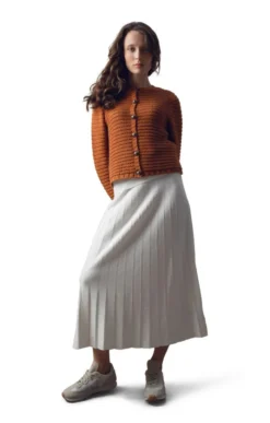 Ladies Marble Pleated Skirt