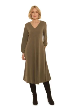 Ladies Pomodoro Cupro Midi Dress