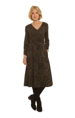 Ladies Pomodoro Spotted Jersey Wrap Dress