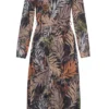 Ladies Leaf Print Dress