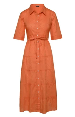 Ladies Pomodoro Dobby Tiered Dress