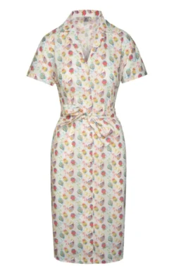 Ladies Button Dress<br>Made With Liberty Fabric