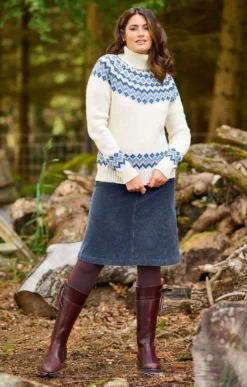 Ladies Short Cord Skirt