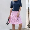 Ladies Marble Printed Skirt