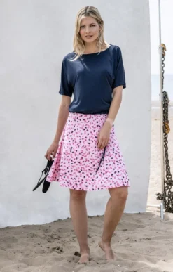Ladies Marble Printed Skirt