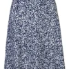 Ladies Marble Patterned Mid-Length Skirt